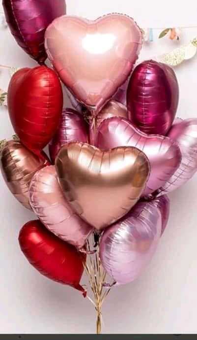 Globo foil corazon con helio