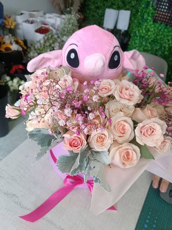 Box stich Rosa
